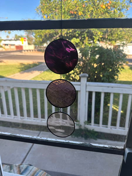 Purple Violet Circle Sun Catcher
