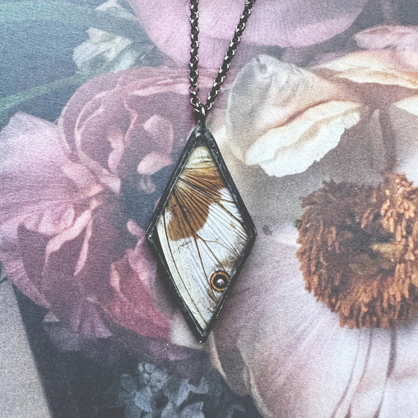 RARE Morpho Helena Diamond Pendant