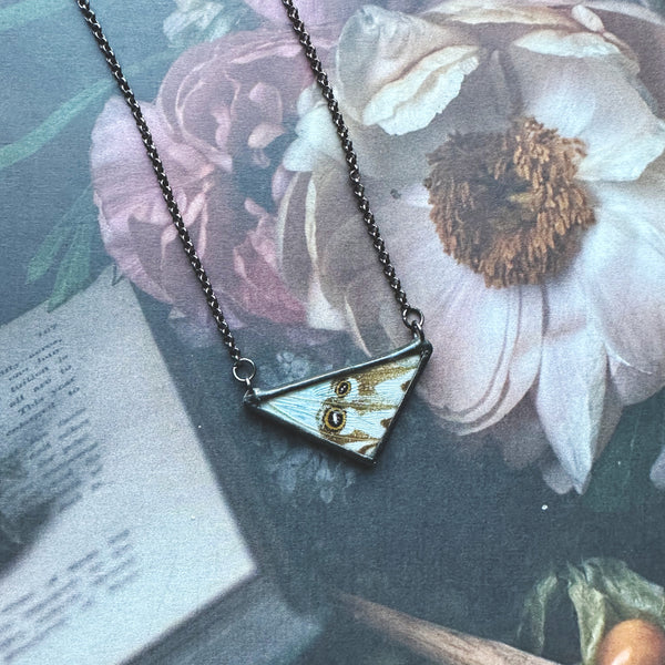 White Morpho Triangle - Small