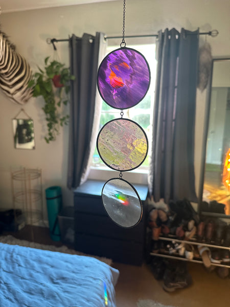 Purple Violet Circle Sun Catcher