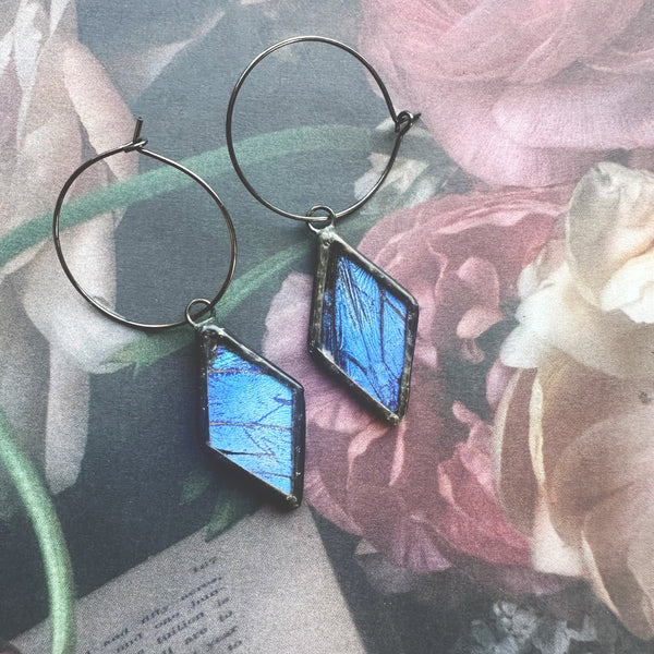Morpho Adonis Hoop Earrings