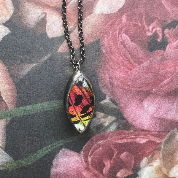 Rainbow Sunset Moth Marquis Bevel