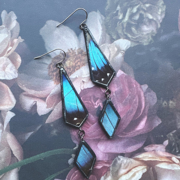 Inversion Morpho Achilles Earrings