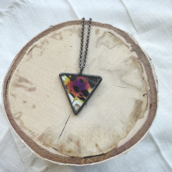 Rainbow Sunset Moth Equilateral Triangle