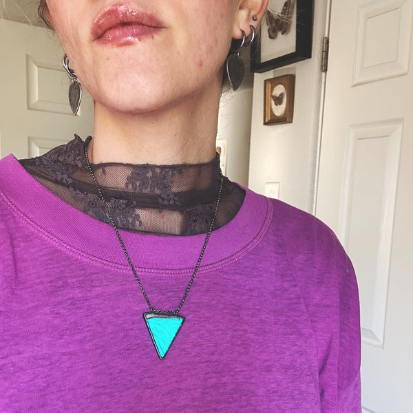 Morpho Triangle Pendant