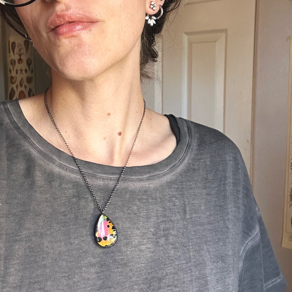 Rainbow Sunset Moth Larger Teardrop