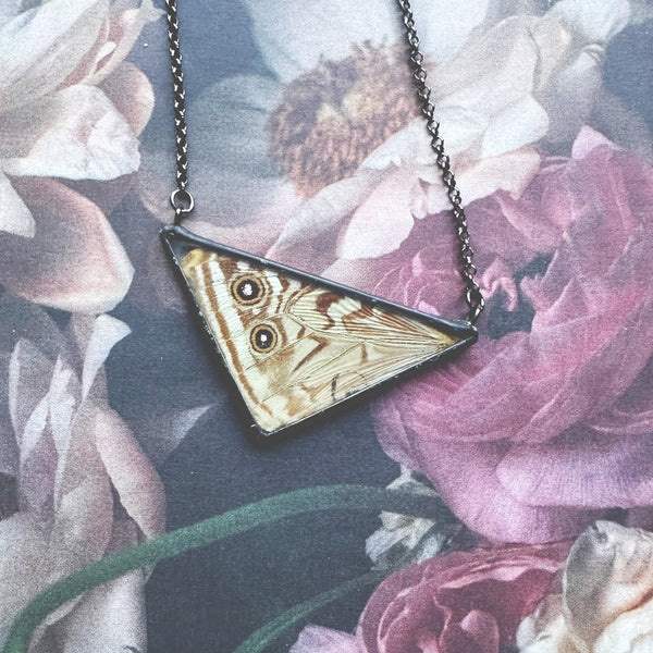 Morpho Portis Large Triangle Pendant
