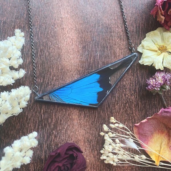 Blue Mountain Swallowtail Statement Triangle