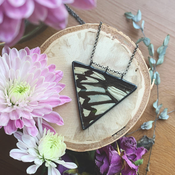 Rice Paper Butterfly Statement Triangle