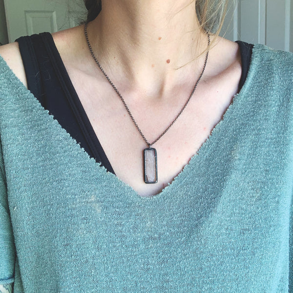 Dragonfly Wing Bar Pendant