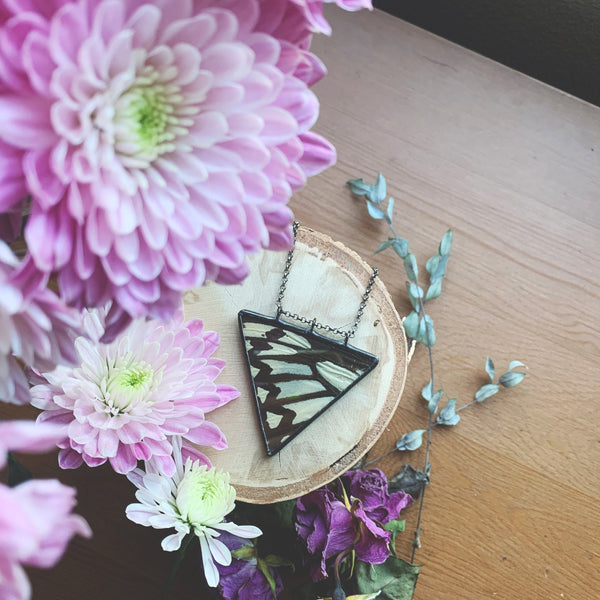 Rice Paper Butterfly Statement Triangle