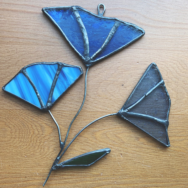 Blue Flowers Suncatcher